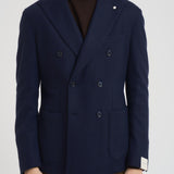 Giacca uomo doppiopetto blu notte 2813 557015 L.B.M. 