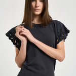 Abito corto donna nero RO1016FA D1N08E02FK MARANT ETOILE 