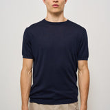T-shirt uomo in maglia girocollo blu K100421 38 KANGRA 