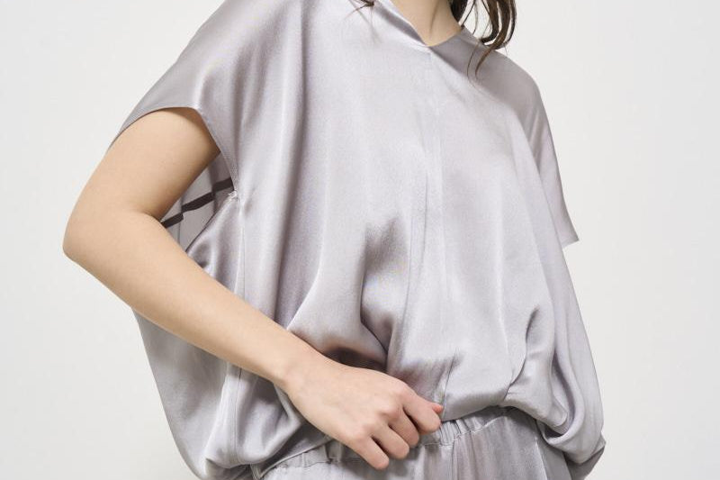 Blusa donna Maddalena grigia Y5SM10 X28 SEMICOUTURE 