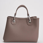 Borsa a mano donna in pelle tortora EW000361 AF12036M1057 EMPORIO ARMANI 