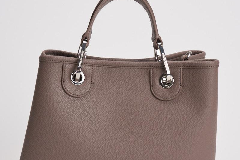 Borsa a mano donna in pelle tortora EW000361 AF12036M1057 EMPORIO ARMANI 
