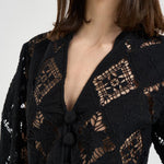 Blusa donna Nina in sangallo nera HT0856FA D2J01IBLACK ISABEL MARANT 