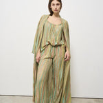 Abito donna lamé verde 13918 6014 FORTE FORTE 