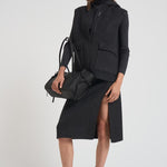 Capospalla a gilet con cappuccio in lana donna D410577 LEAK020ANTRACITE P.a.r.o.s.h. 