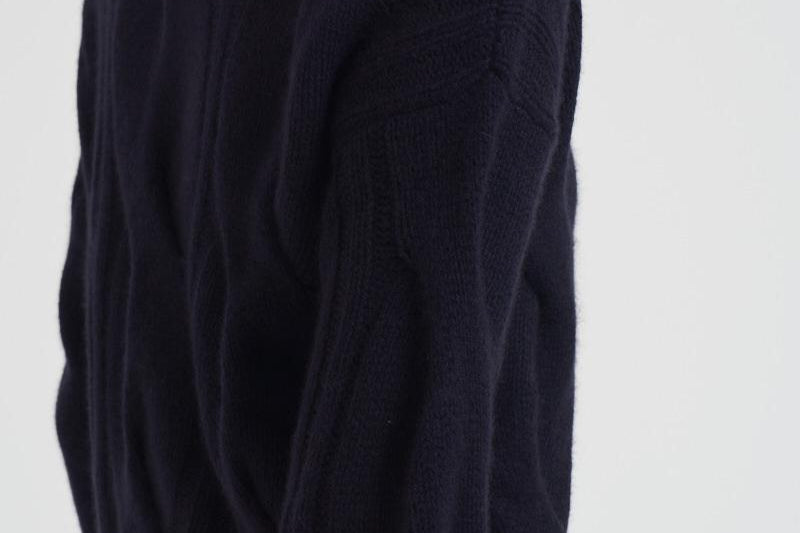 Maglione girocollo trecce donna Nils blu NILS 80MARINEFONCE KUJTEN 