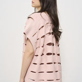 Cardigan donna traforato rosa F5SA74 F47 LIVIANA CONTI 