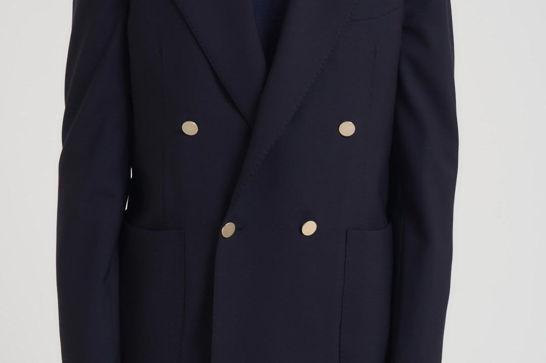 Abito uomo doppiopetto blu notte BOLGHERIPO 40011211 BRIGLIA 