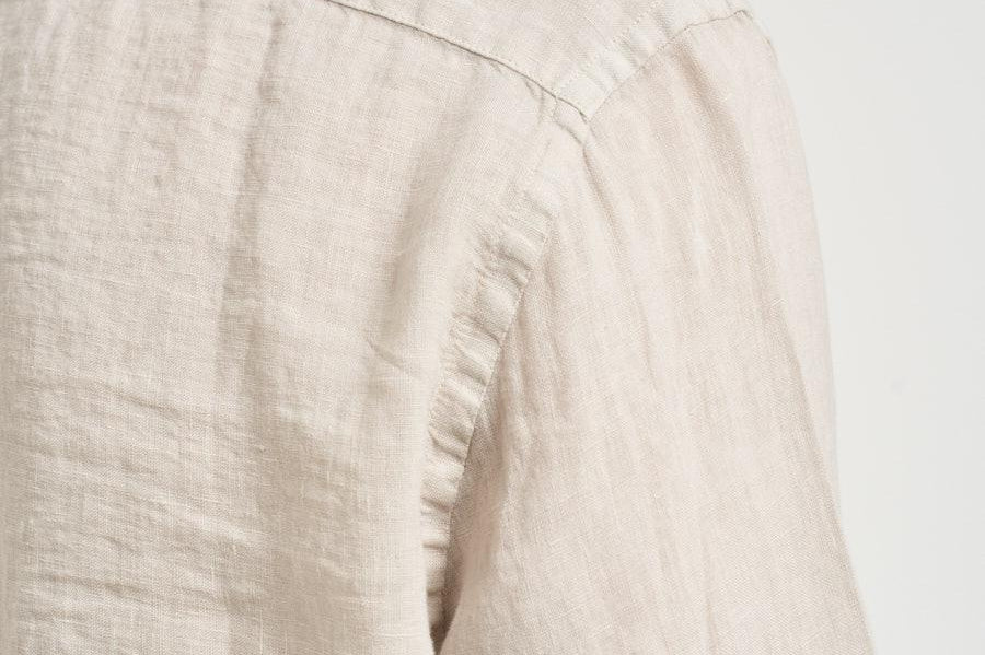 Camicia uomo Pamplona in lino beige chiaro LINEN 10H MC2 SAINT BARTH 