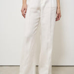 Pantalone donna bianco con pinces SIMONA LM104WHITE BERWICH 