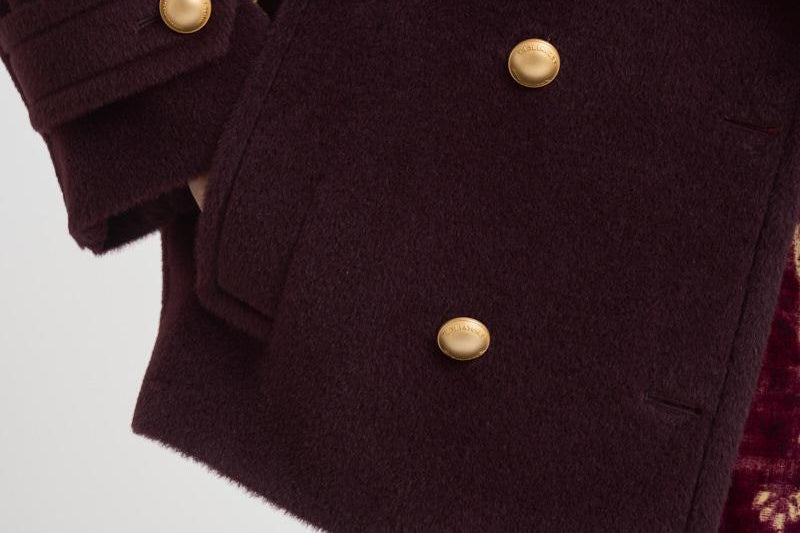 Cappotto in alpaca e lana donna SHEILA E30004BORDEAUX TAGLIATORE 