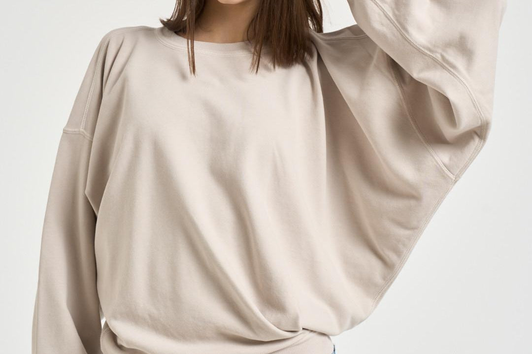 Felpa donna Sauria avorio SW0149FA D1M01E90BE MARANT ETOILE 