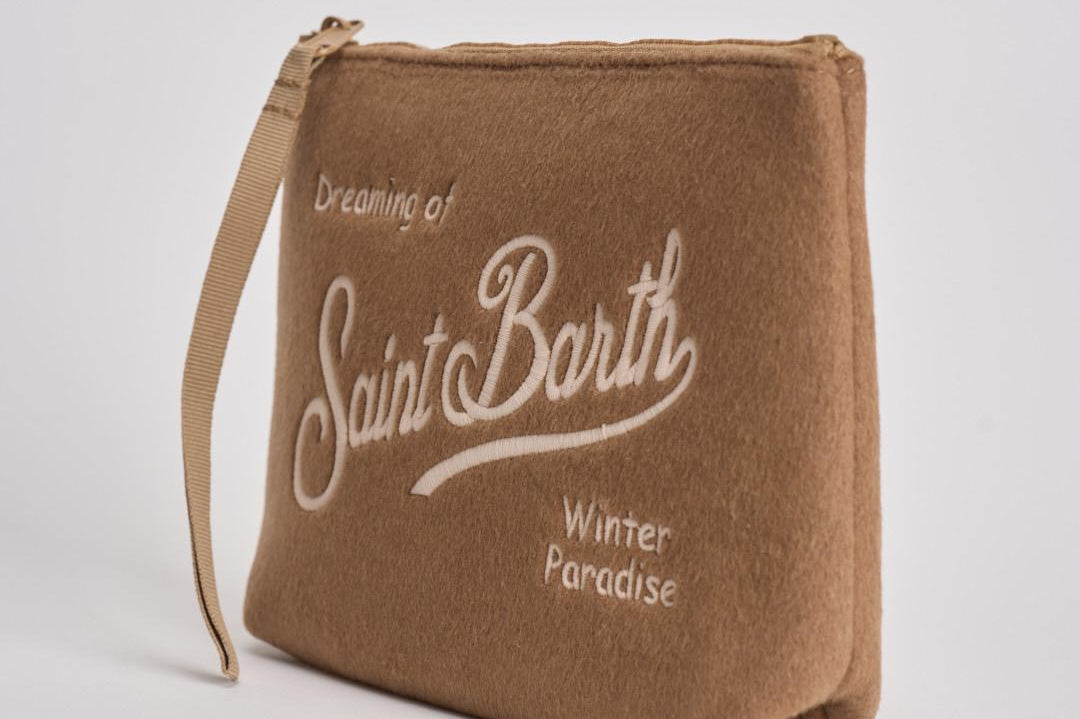 Pochette donna Aline beige ALINEFELT 19EMB MC2 SAINT BARTH 