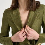 Giacca donna doppiopetto verde bosco JPARIGI10BSV 340311EV804 TAGLIATORE 