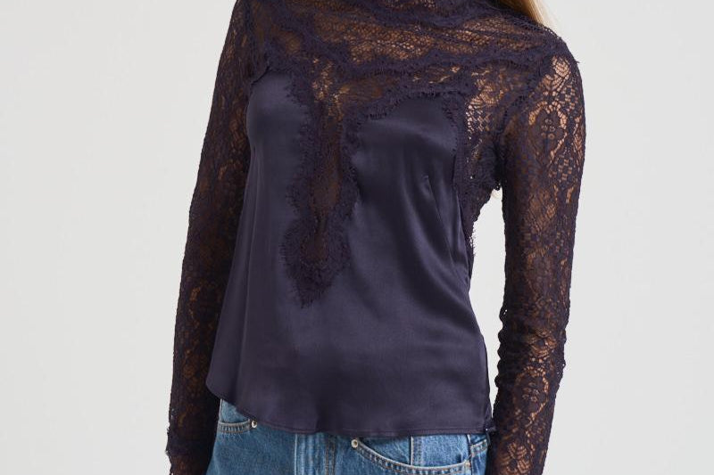 Top donna Diem in raso blu HT0694FA C3J05IBKMD ISABEL MARANT 