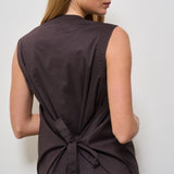 Abito donna lungo marrone L5SK35 W26 LIVIANA CONTI 