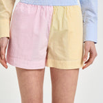Shorts donna a righe multicolor MEA002 MIX MC2 SAINT BARTH 