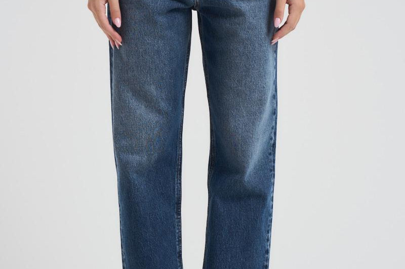 Jeans donna regular in denim scuro 452P515 07NAVYBLUE CYCLE 