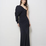 Abito donna lungo Toga Dress nero 625SS6642O BLACK DANAME 