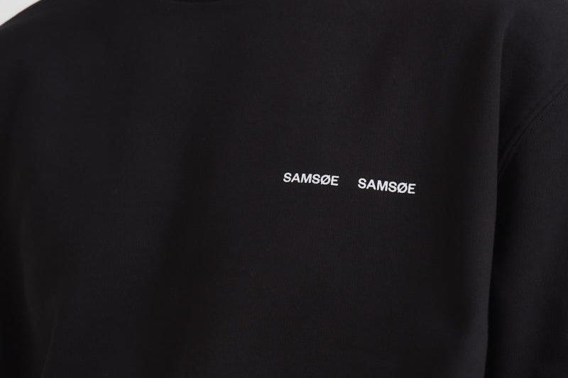 Felpa uomo girocollo nera M00018103 BLACK SAMSØE SAMSØE 