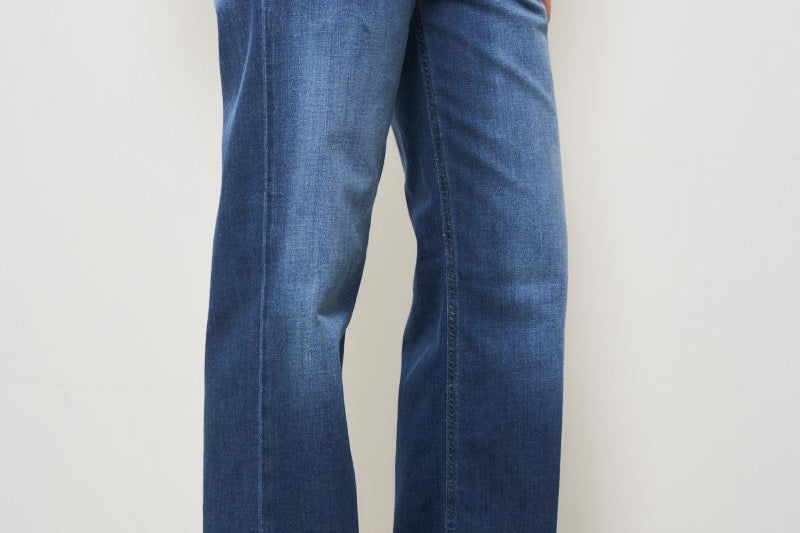 Jeans donna wide-leg denim blu DP427 DS0296800 DONDUP 