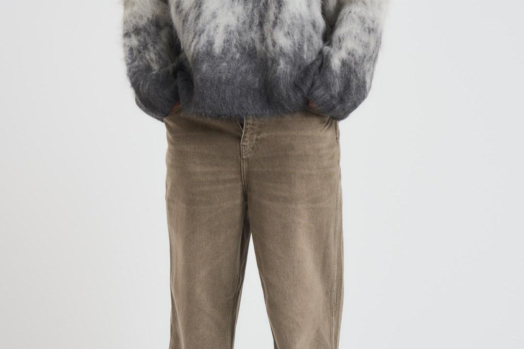 Maglione uomo con sfumatura grigio chiaro MLM100214 LIGHTGREY REPRESENT 