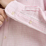 Camicia uomo rosa in misto lino e cotone 710B16700 002 RALPH LAUREN 