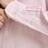 Camicia uomo rosa in misto lino e cotone 710B16700 002 RALPH LAUREN 