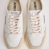 Sneakers donna medalist low in suede e bianca AULW LS33 AUTRY 