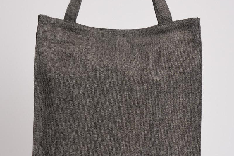 Borsa shopper donna in tessuto grigia U25300006 WASHEDBLACK SAMSØE SAMSØE 