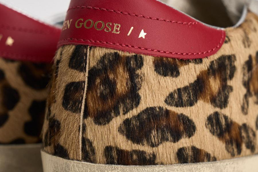 Sneakers donna Super Star in cavallino leopardato GWF00101 F00810315868 GOLDEN GOOSE 