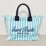 Borsa donna Vanity a righe celeste VANITY 03755H MC2 SAINT BARTH 