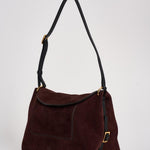 Borsa donna "Penelope" Slouch in suede bordeaux 000148 ACAISUEDE WANDLER 