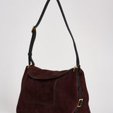 Borsa donna "Penelope" Slouch in suede bordeaux 000148 ACAISUEDE WANDLER 