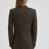 Giacca donna gessata Jevima marrone VE0538FC C3F01I50DZ ISABEL MARANT 