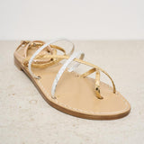 Sandali donna oro e argento W65  EMANUELA CARUSO CAPRI 