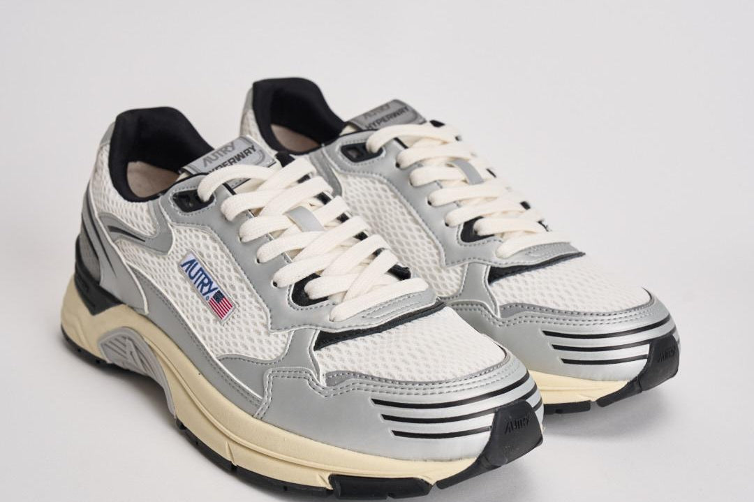 Sneakers uomo Hyperway Low grigia e bianca HYLM MV03 AUTRY 