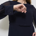 Abito donna blu corto RITMO 1032705 MAX MARA STUDIO 