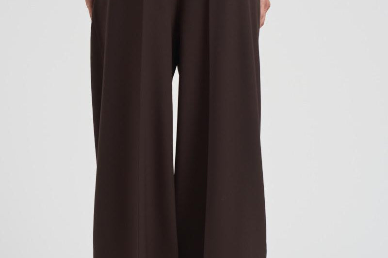 Pantalone donna wide leg marrone D232492 LILIUXY086MORO P.a.r.o.s.h. 