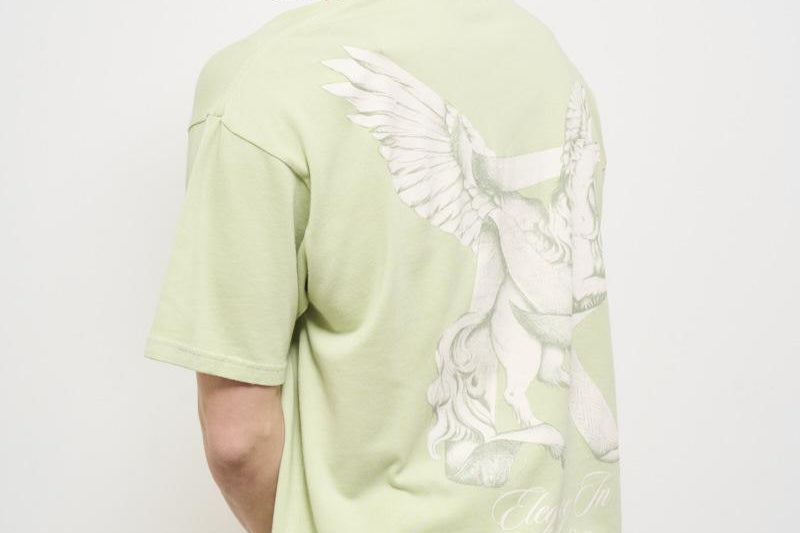 T-shirt uomo girocollo verde MLM41066 37 REPRESENT 