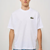 T-shirt uomo girocollo bianca con logo TH2745 001 LACOSTE 