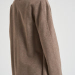 Cappotto lungo donna doppiopetto tortora MYRNA DEBORA81 ACCADEMIE TESSILI 