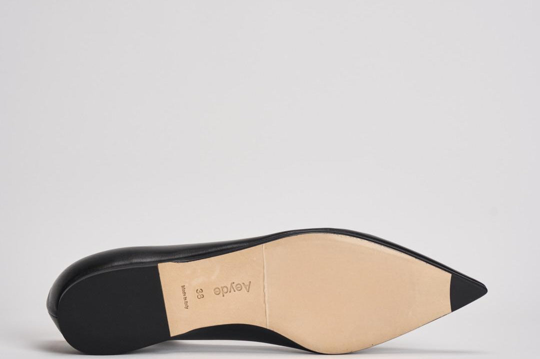 Ballerina donna a punta nera SNDP8FL130 BLACK AEYDE 