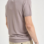 Polo uomo in maglia viola chiaro M060526 119 ACCADEMIE TESSILI 