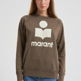 Felpa donna Millyny tortora SW0160FA C3M07EDBEC MARANT ETOILE 