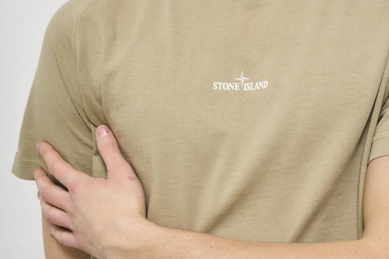 T-shirt uomo girocollo beige 2100020 S0080V009A STONE ISLAND 