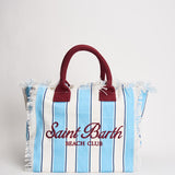 Borsa donna Vanity a righe celeste e bianca VANITY 00938L MC2 SAINT BARTH 