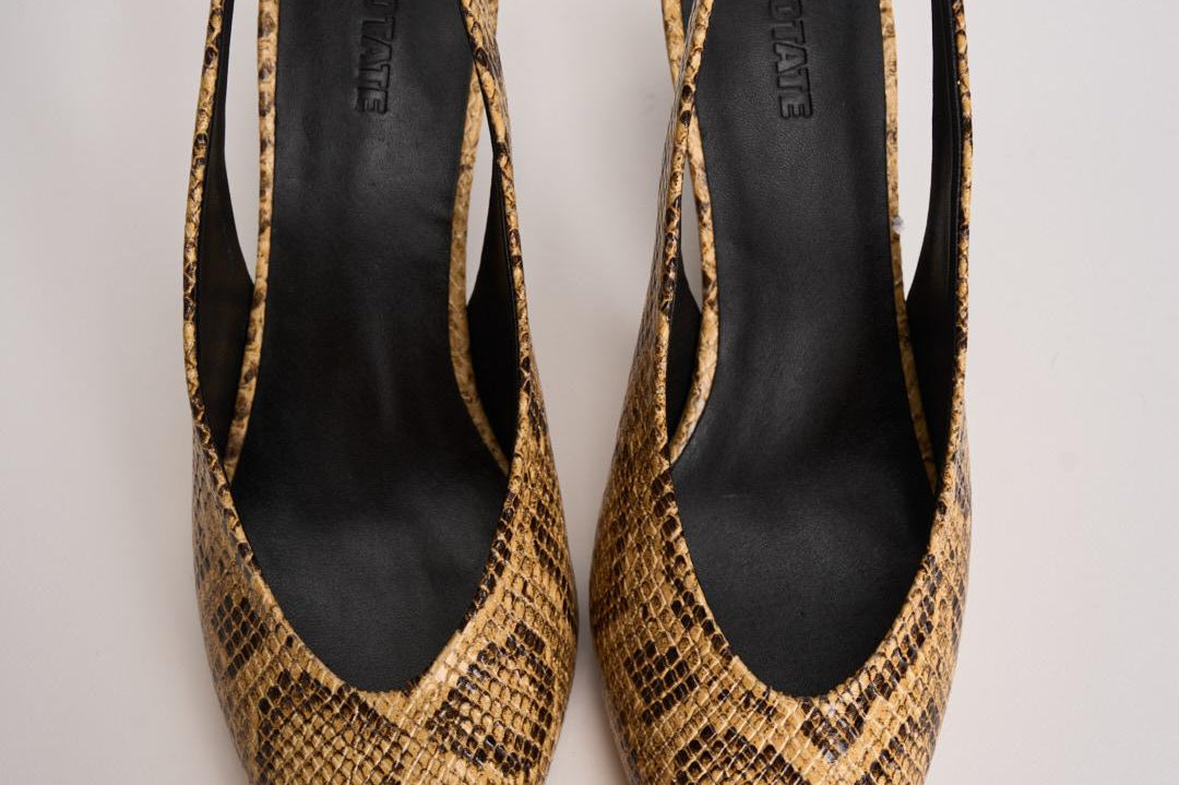 Slingback donna in pelle pitonata 1159843091 JOJOBA3091 ROTATE 