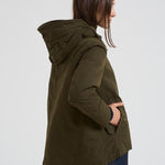Giubbotto parka donna verde militare PI002106D 7740 HERNO 