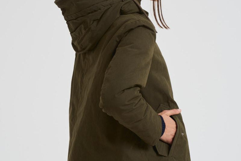 Giubbotto parka donna verde militare PI002106D 7740 HERNO 